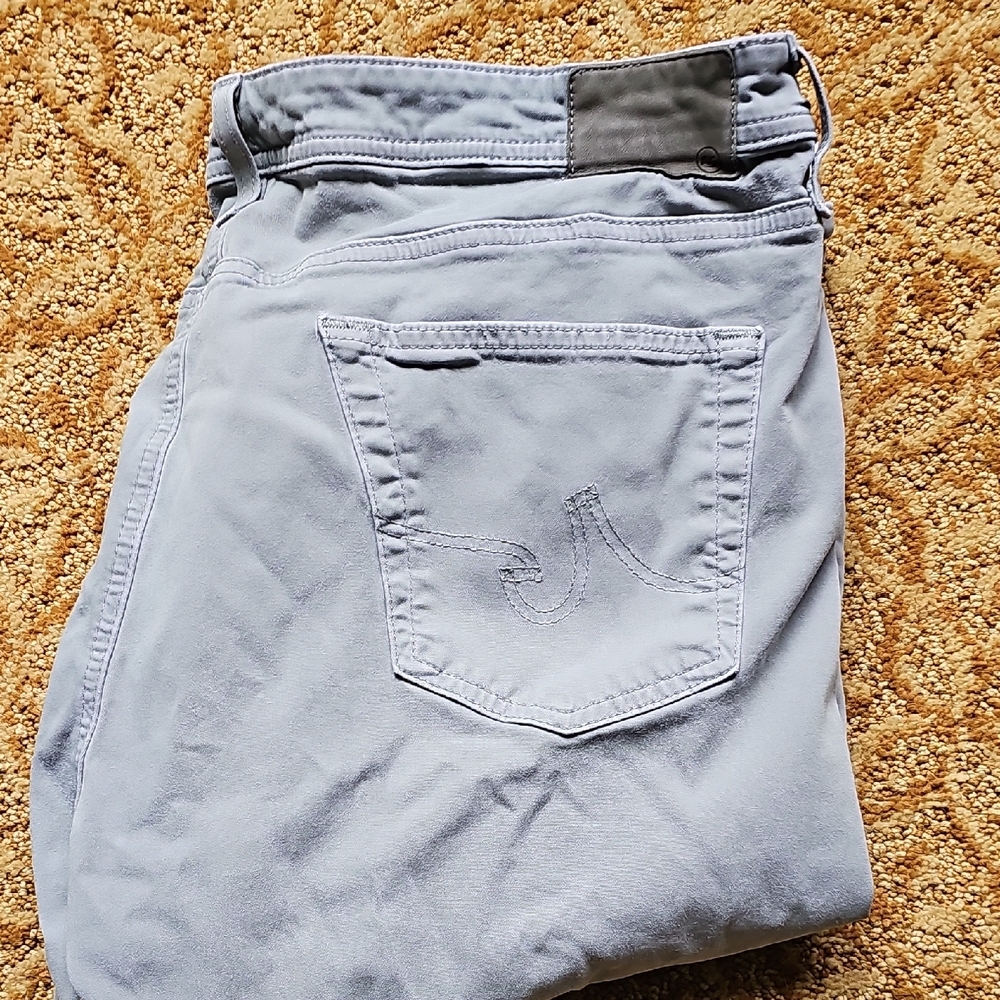 Ag Adriano Goldschmied Mens Graduate Tailored Leg Jeans in Light Gray - Picture 4 of 4